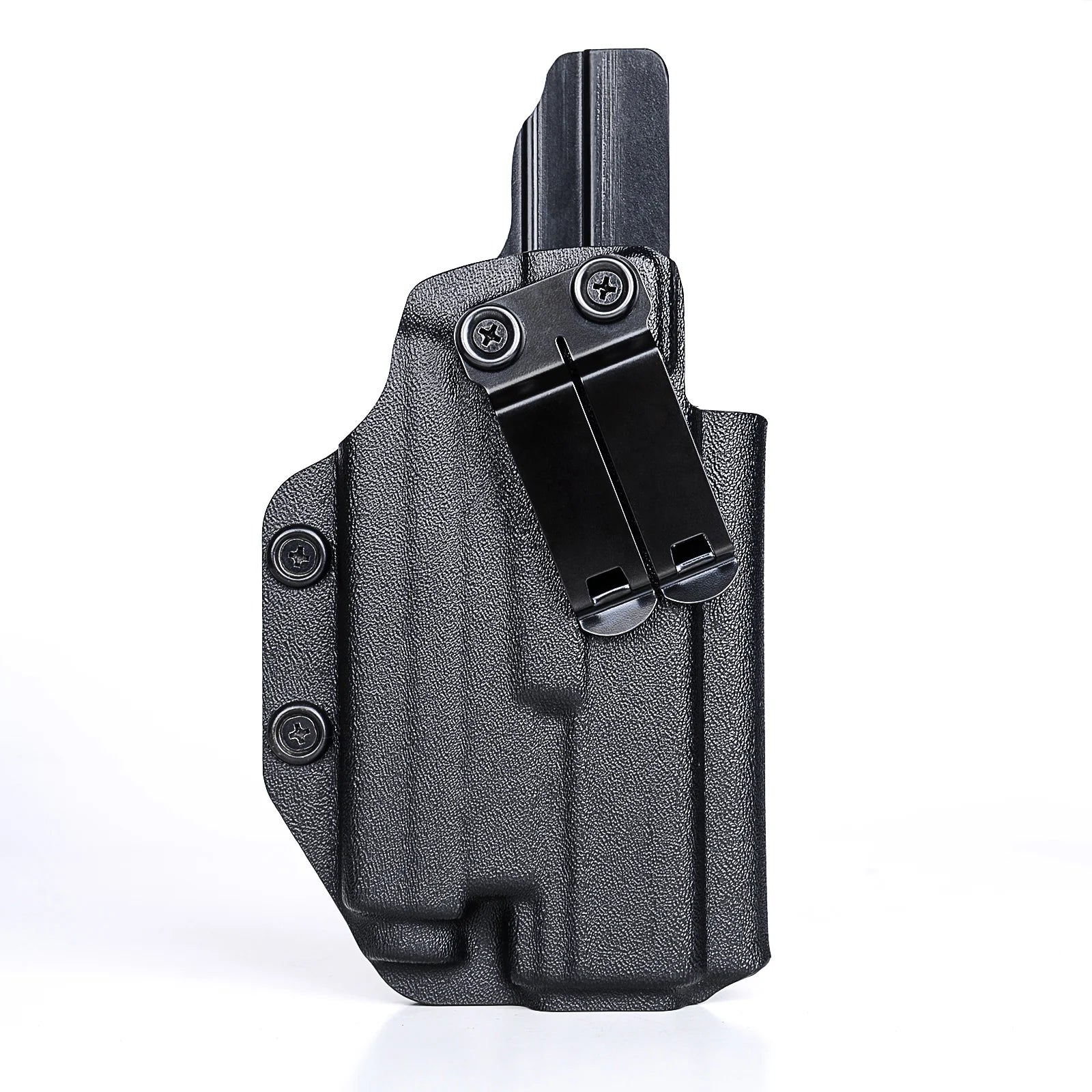 Coldre Velado de Kydex ou Fibra de Carbono p/ Glock - G19 / G19X / G44 / G45 / G22 /G23 / G31 /G32 com Lanterna e Red Dot