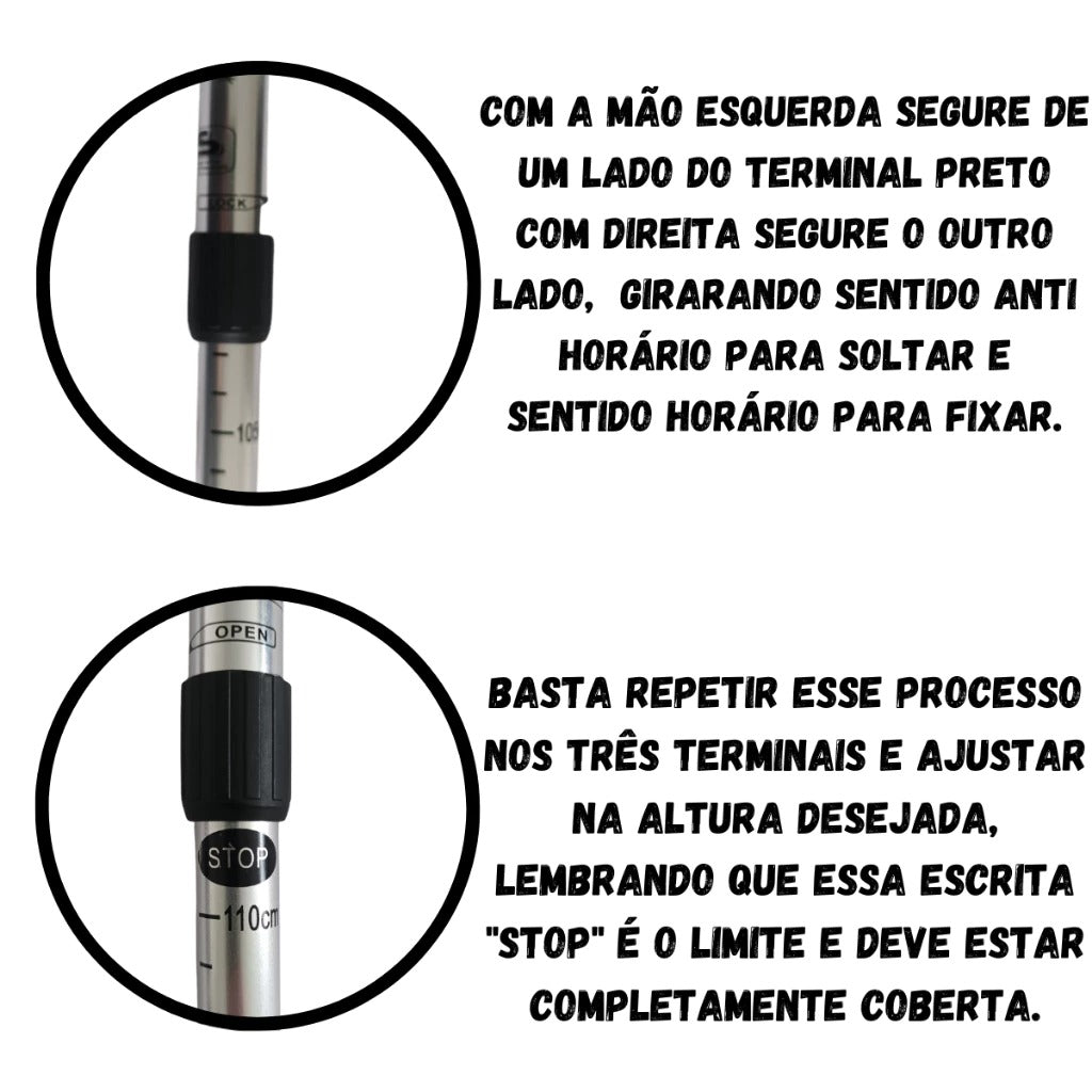 Bastão/Bengala Anti-Impacto para Trilha