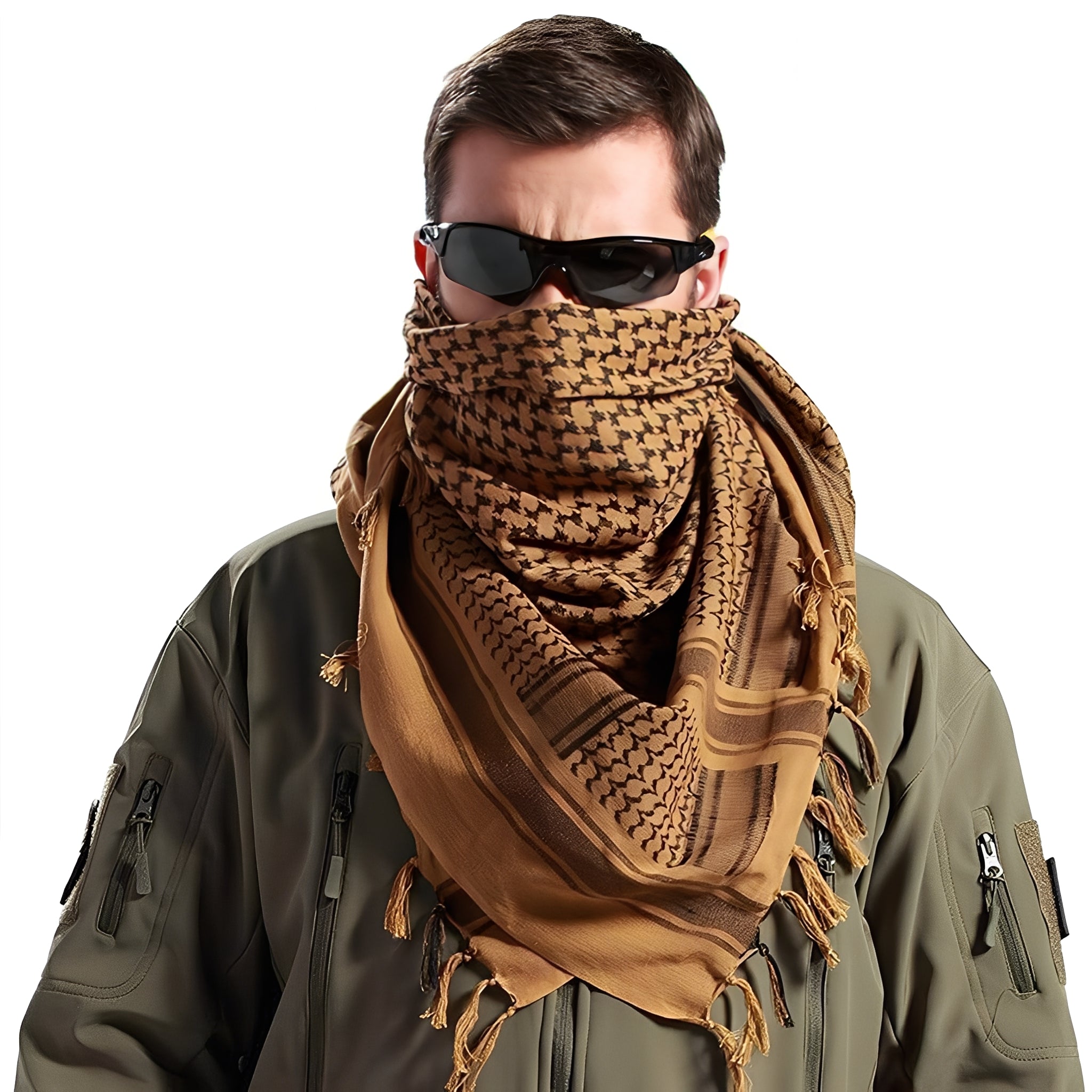 Shemagh Lenço Militar Keffieh 100% Algodão