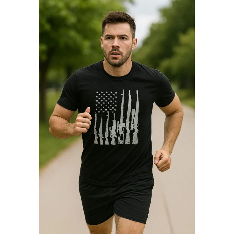 Camiseta Premium Dry Fit Bandeira  USA