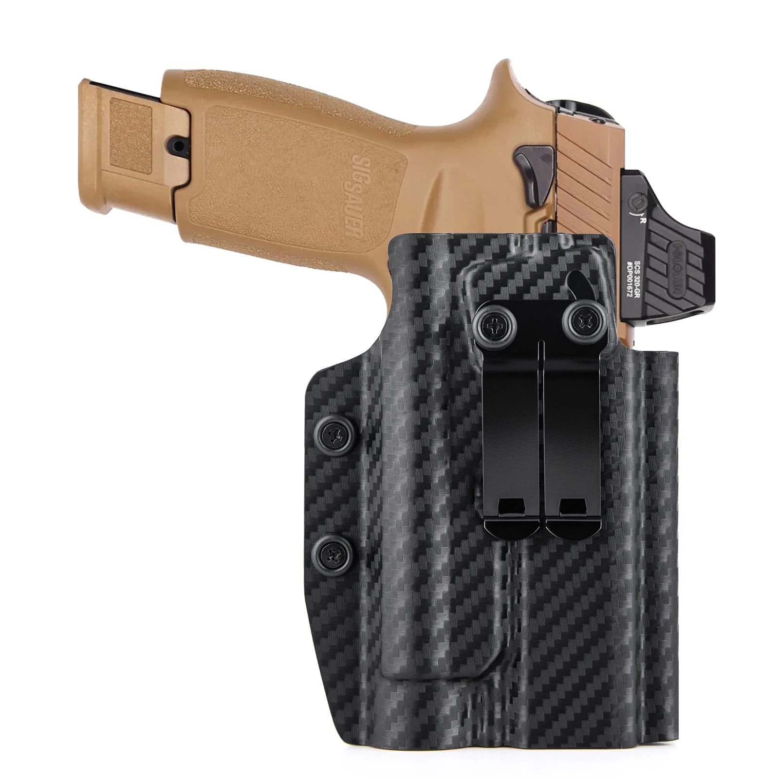Coldre Velado de Alta Performance para Sig Sauer - Linha P320 - Compatível com Lanterna