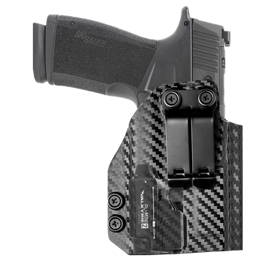 Coldre Velado Kydex ou Fibra de Carbono para Sig Sauer P365 XMacro - Compatível com Red Dot e Lanterna