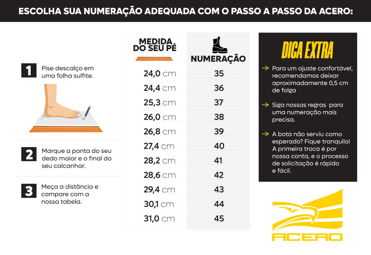 Coturno Tático Alpha Acero