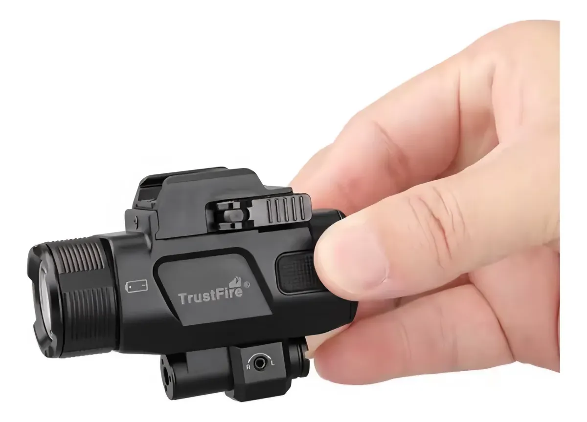 Lanterna Tática Trustfire GM07 com Laser Verde – 1050 Lumens