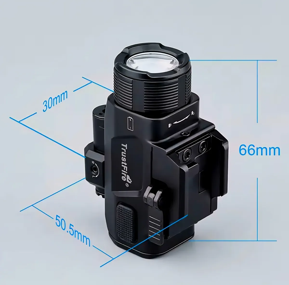 Lanterna Tática Trustfire GM07 com Laser Verde – 1050 Lumens