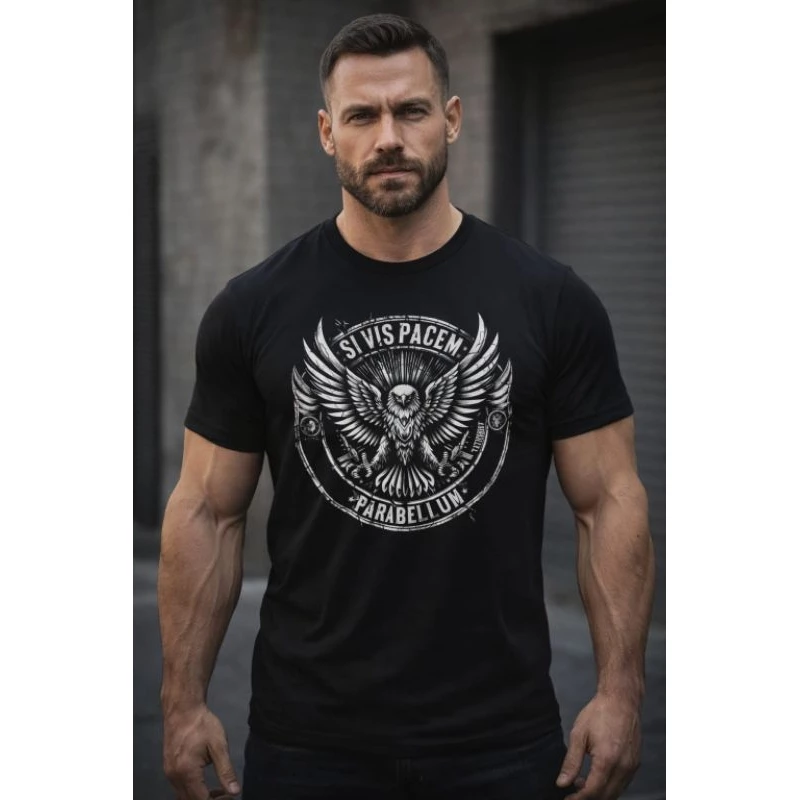 Camiseta Masculina Dry Fit "Si Vis Pacem Para Bellum"