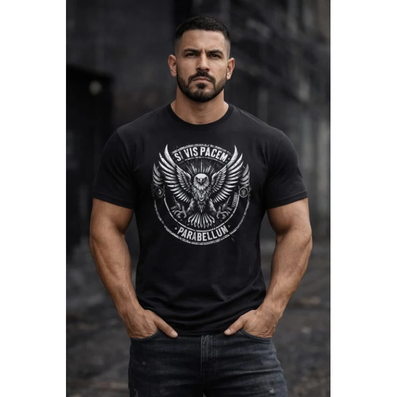 Camiseta Masculina Dry Fit "Si Vis Pacem Para Bellum"