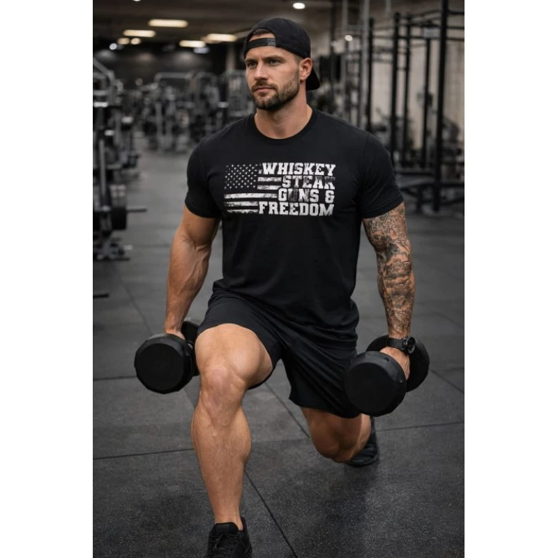 Camiseta Masculina Dry Fit Freedom American