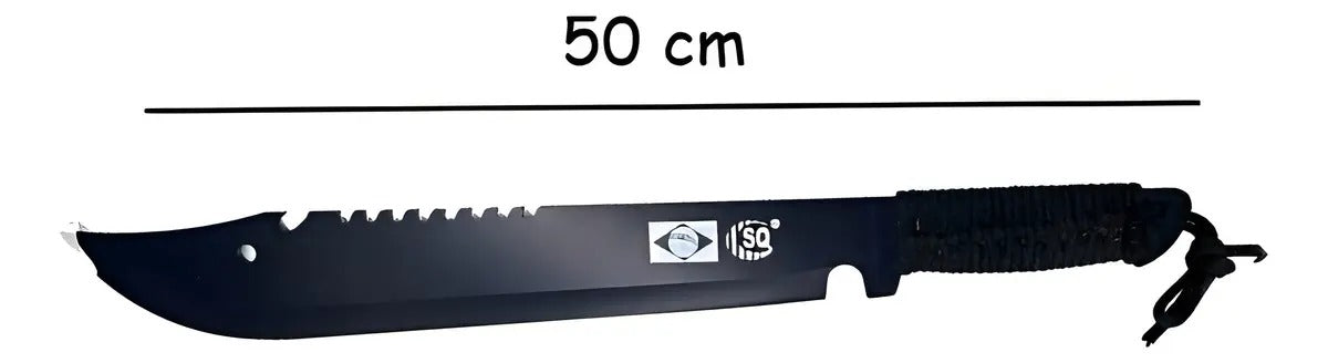 Kit Sobrevivência Tático: Facão Militar Full Tang + Machado Tático