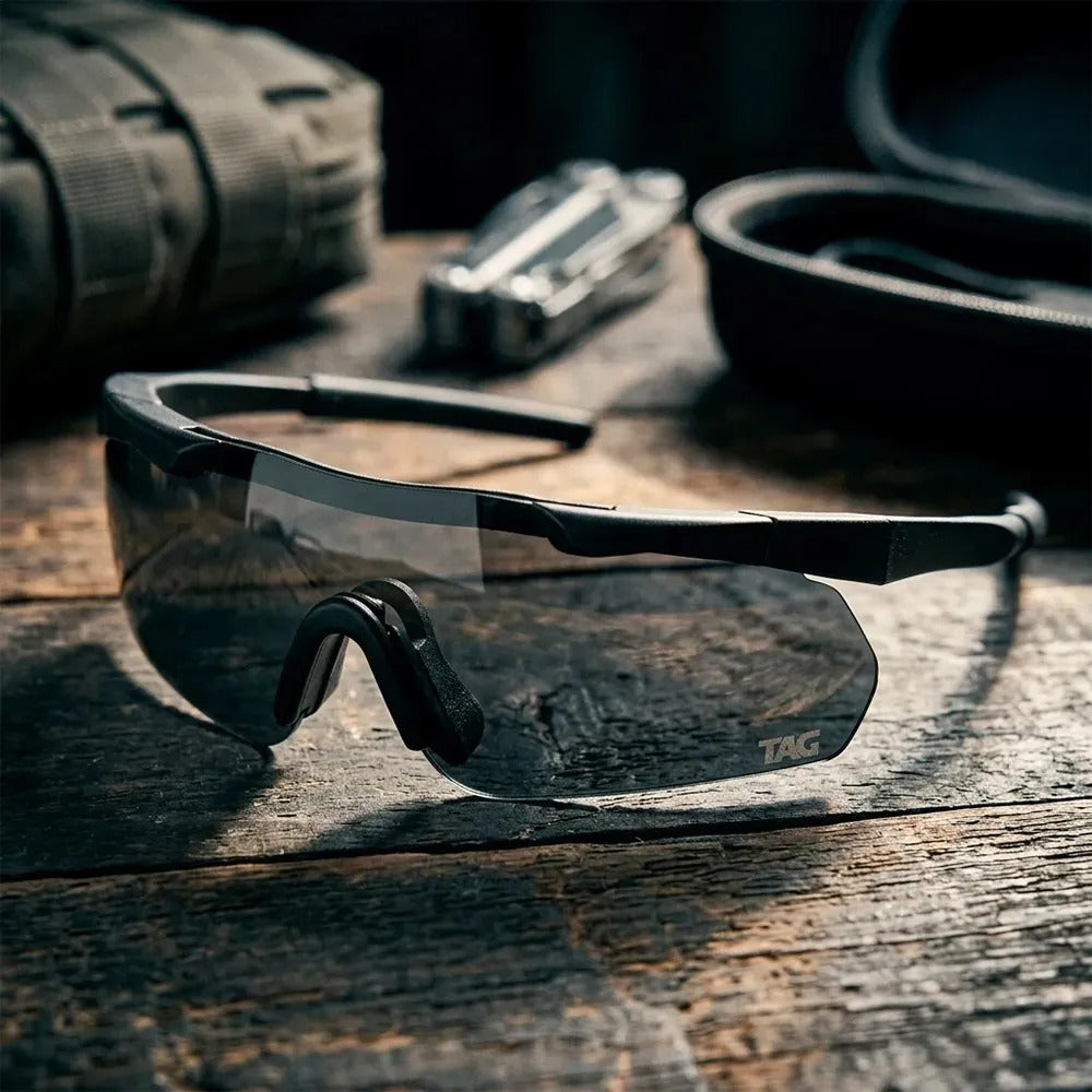 Óculos Tático Blaze Pro - com Proteção UV e 3 lentes