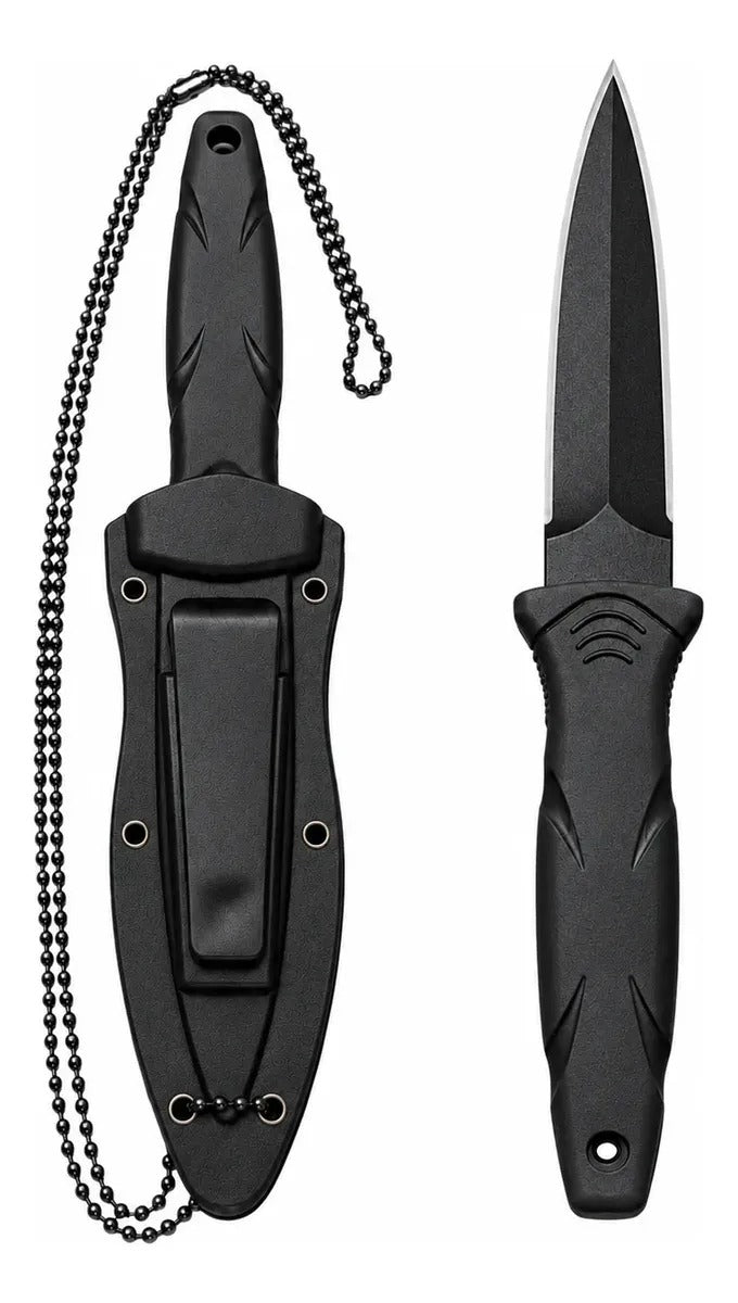 Faca de Pescoço (Neck Knife) em Aço Inox