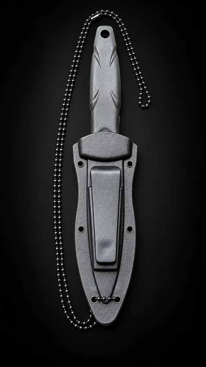 Faca de Pescoço (Neck Knife) em Aço Inox