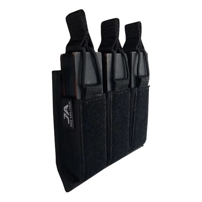 Porta Carregador de Pistola Triplo Modular JA Rio Militar