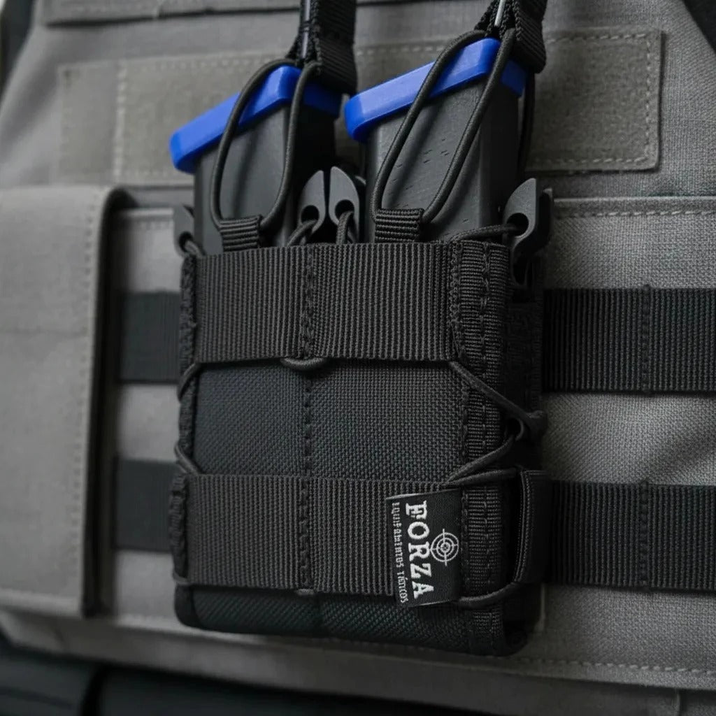 Porta Carregador Duplo Universal Sistema MOLLE em Cordura 1000D