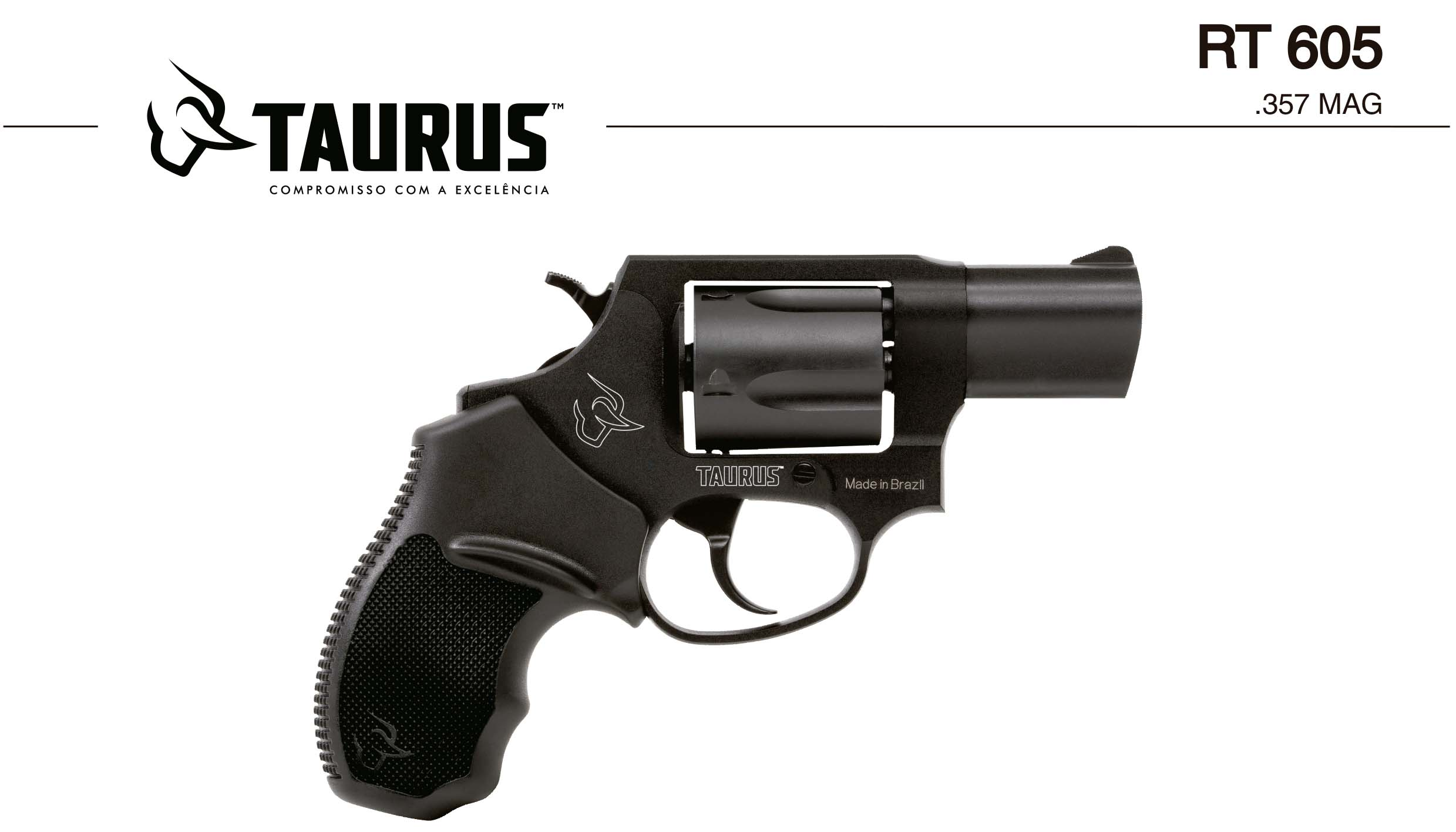 Coldre Kydex Premium Velado – Taurus 605 (.357 Magnum / .38 SPL) - 2"