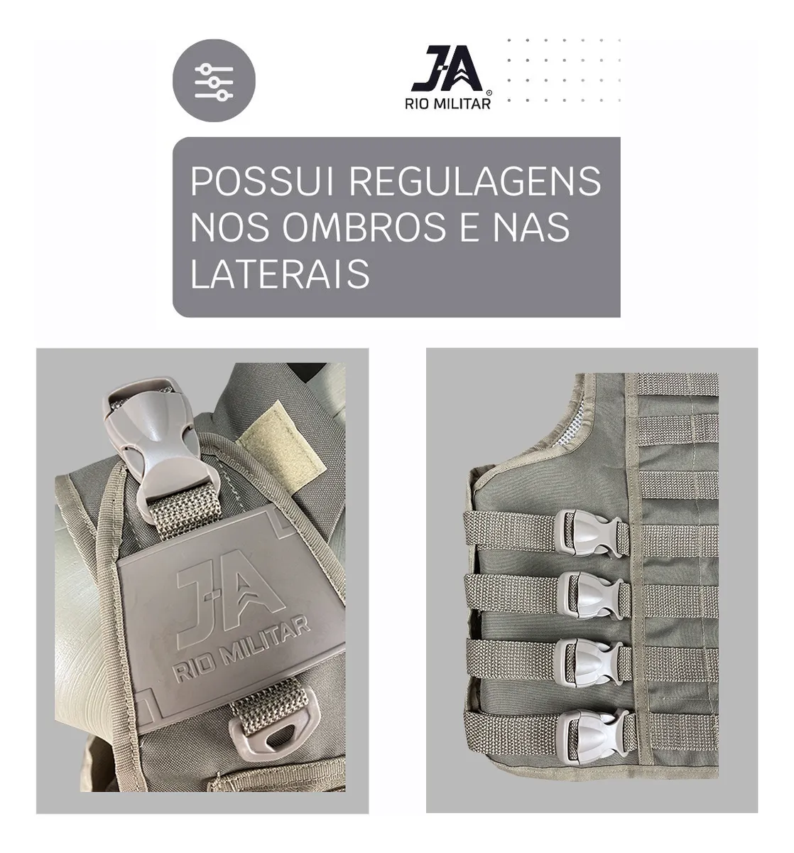 Colete Modular Combat® - Cáqui