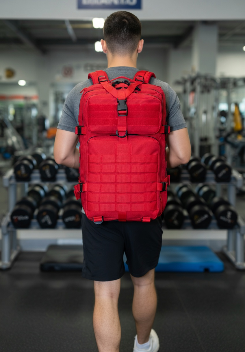 Mochila Tática Outdoor 50 Litros  - Vermelha