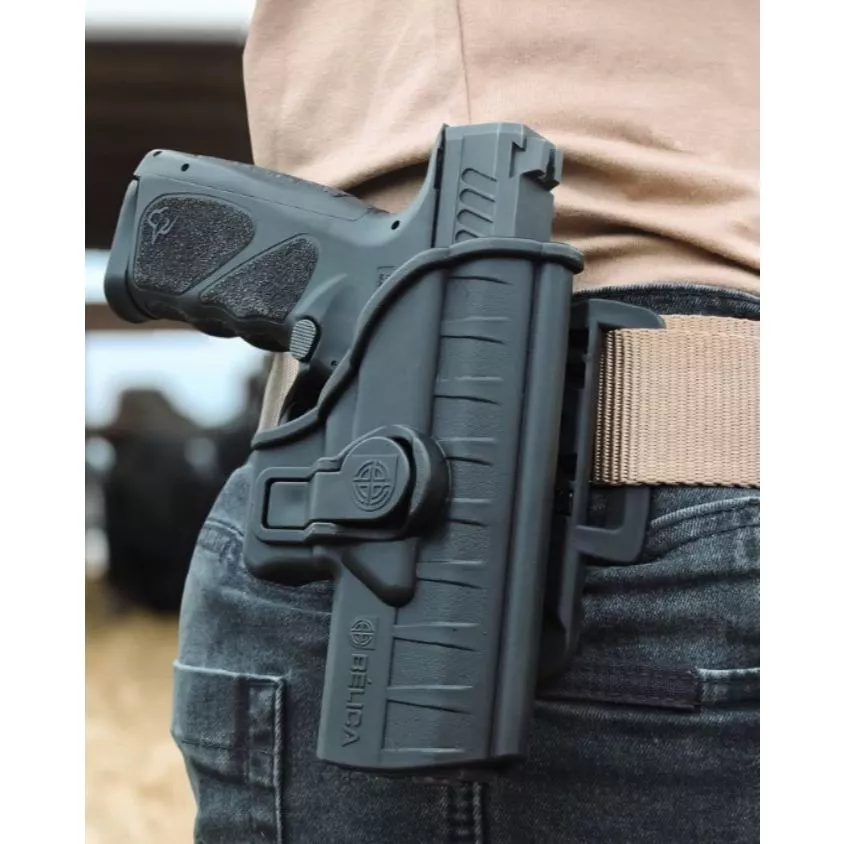 Coldre Externo Ostensivo Taurus TS9 e Beretta APX (9mm e .40)
