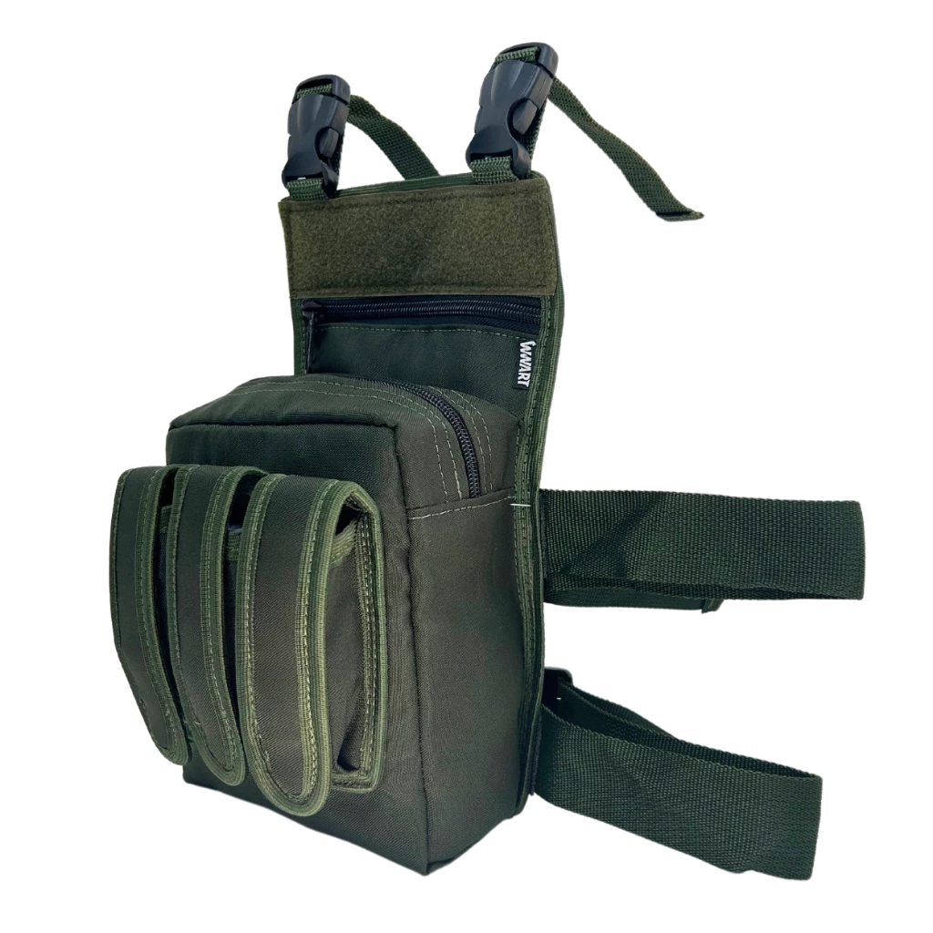 Bornal Tático De Perna + Cinto Tático Militar