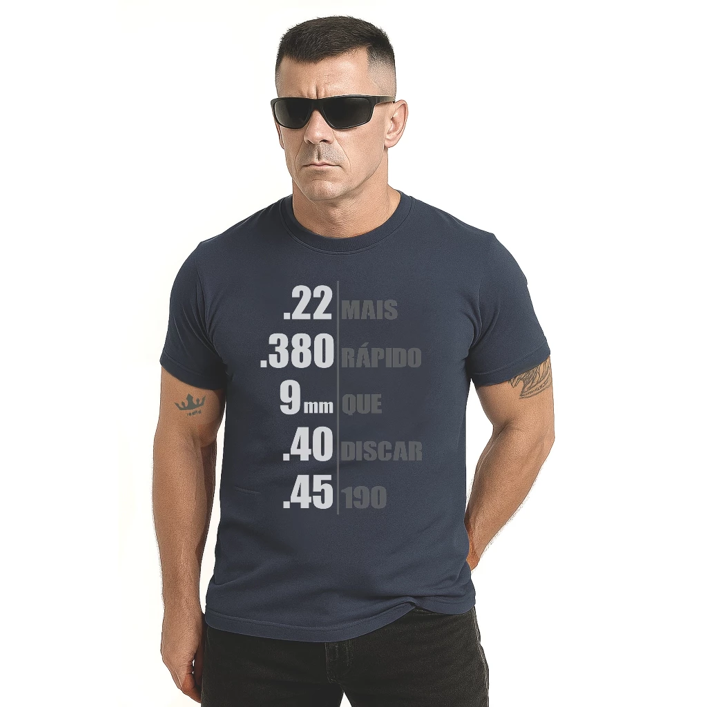 Camiseta Calibres – 100% Algodão Premium