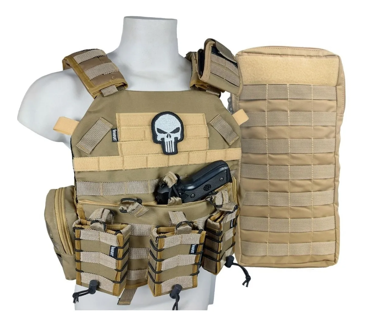 Colete Modular Plate Carrier WWART -  Cáqui