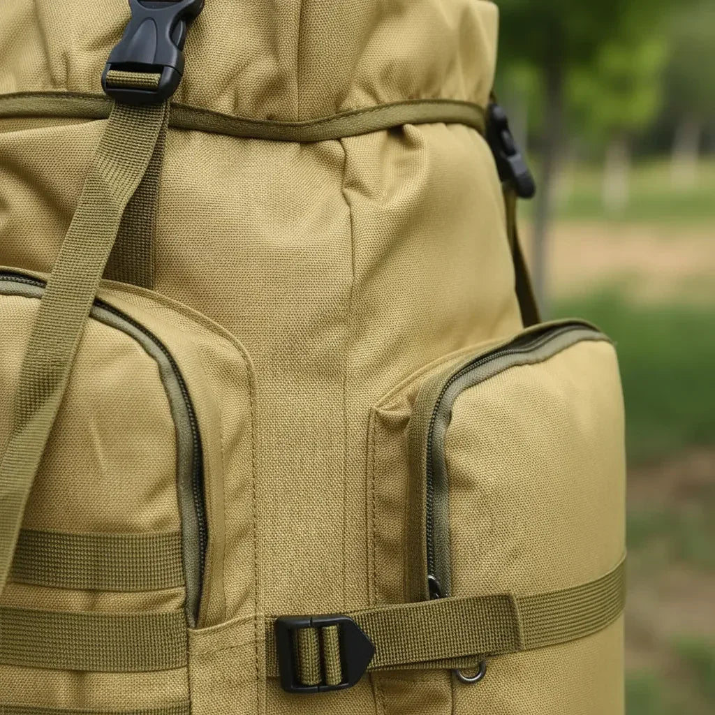 Mochila Trilha e Camping 80 Litros - Cáqui