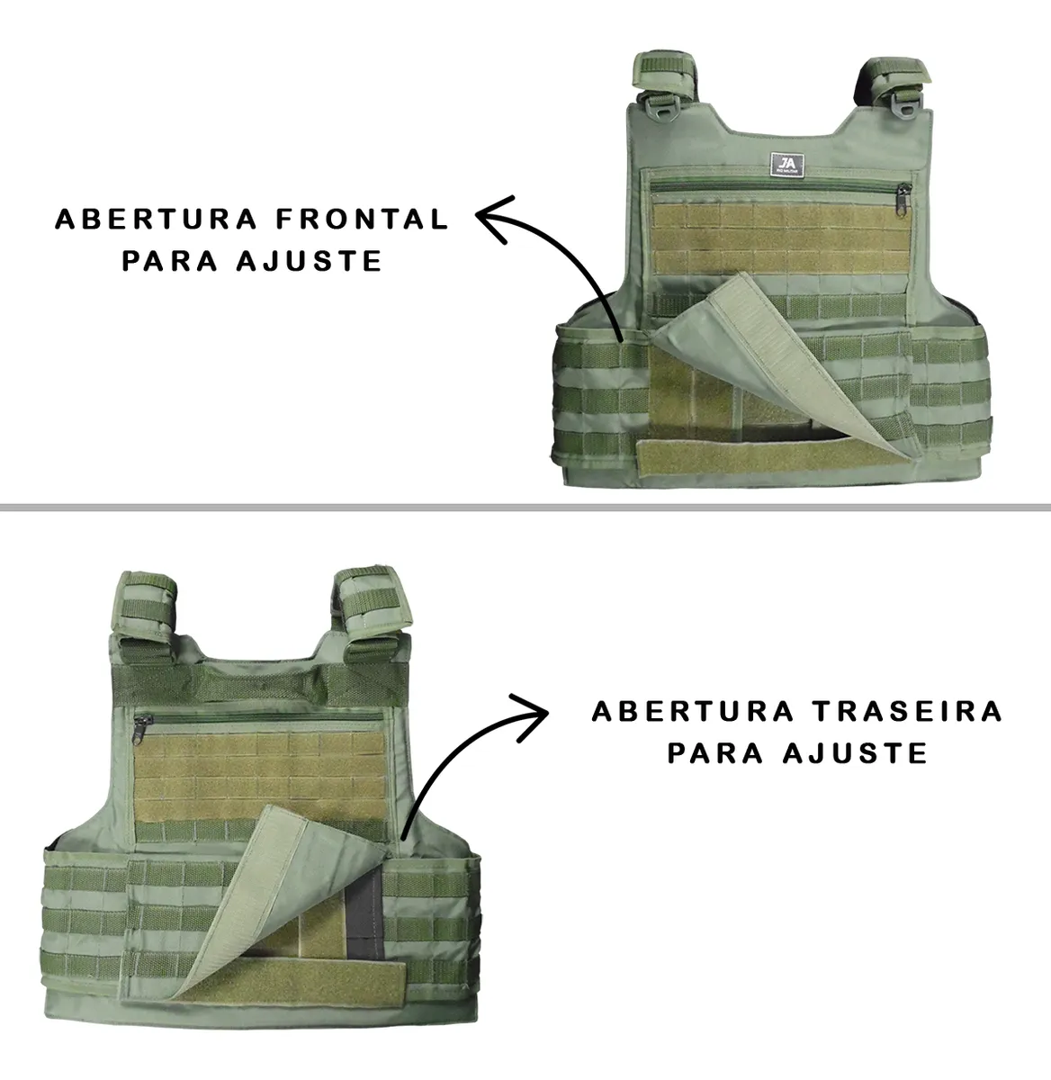 Capa de Colete Modular Militar® - Verde Oliva