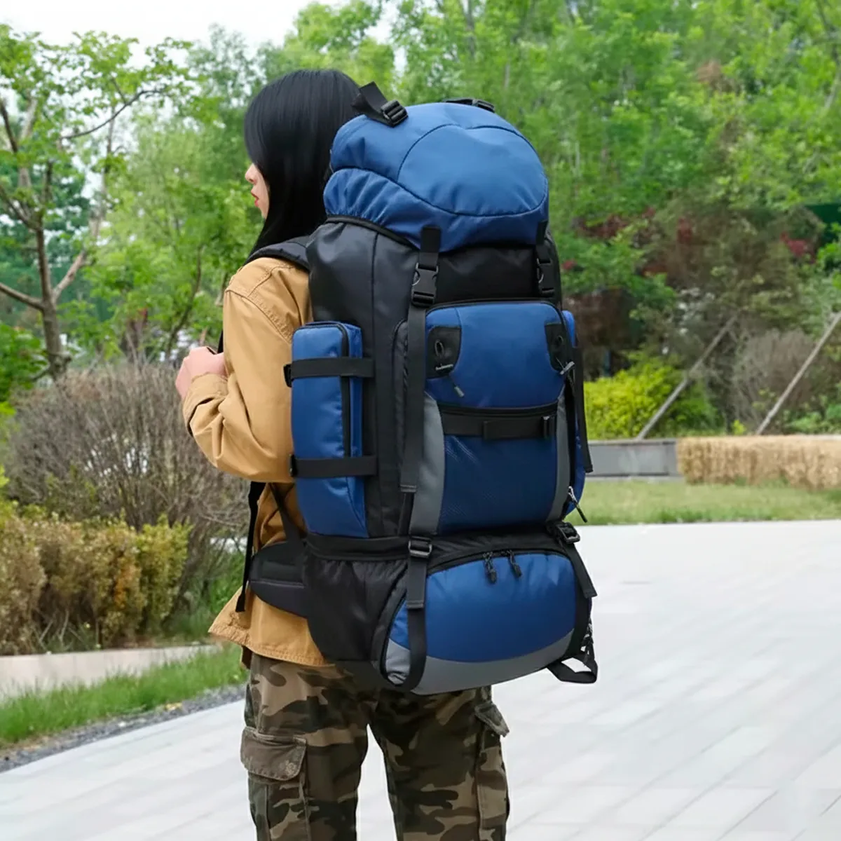 Mochila Cargueira Mountain® 90L - Azul Celeste