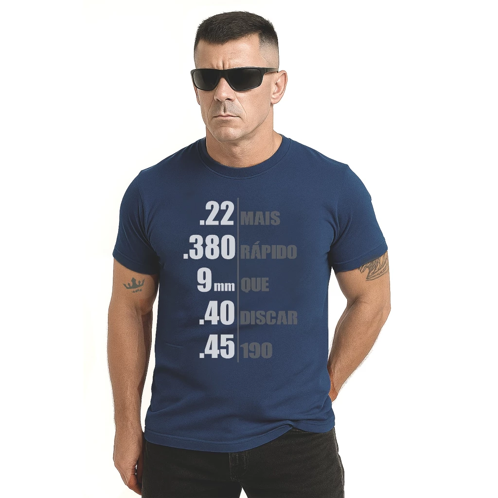 Camiseta Calibres – 100% Algodão Premium