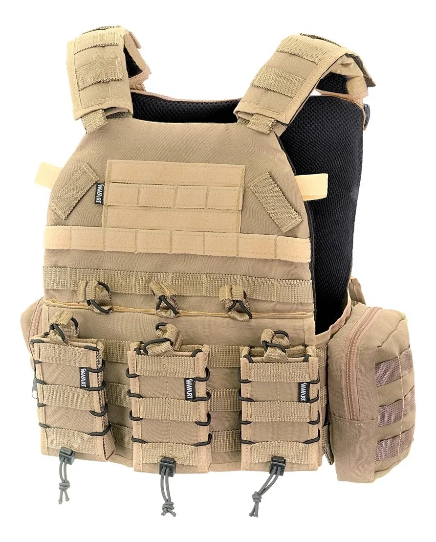 Colete Modular Plate Carrier WWART -  Cáqui