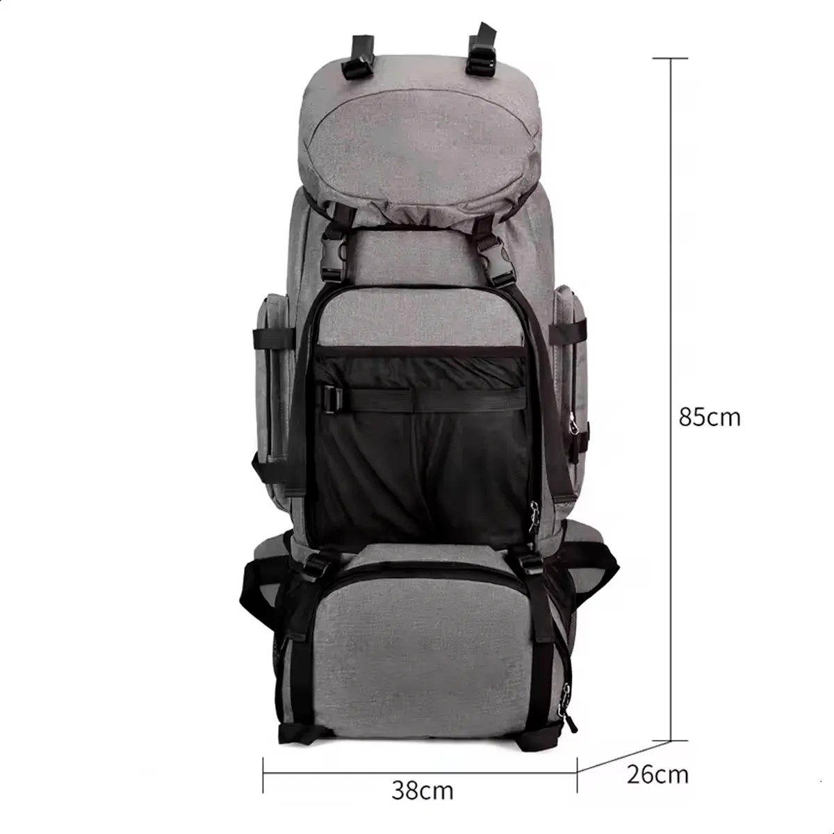 Mochila Cargueira Mountain 90L - Cinza