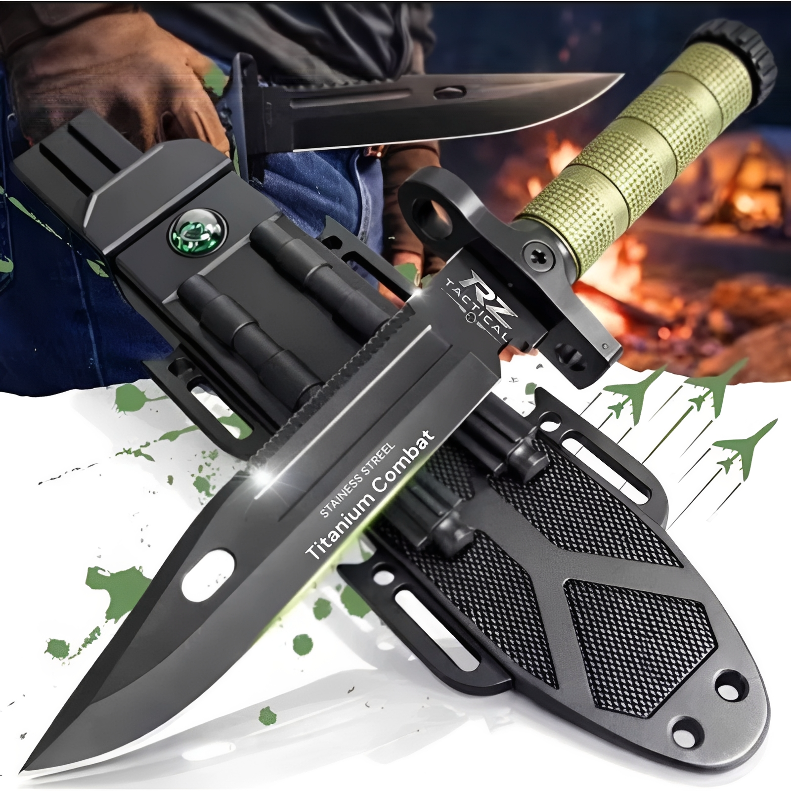 Faca ProfissionalTitanium Combat®