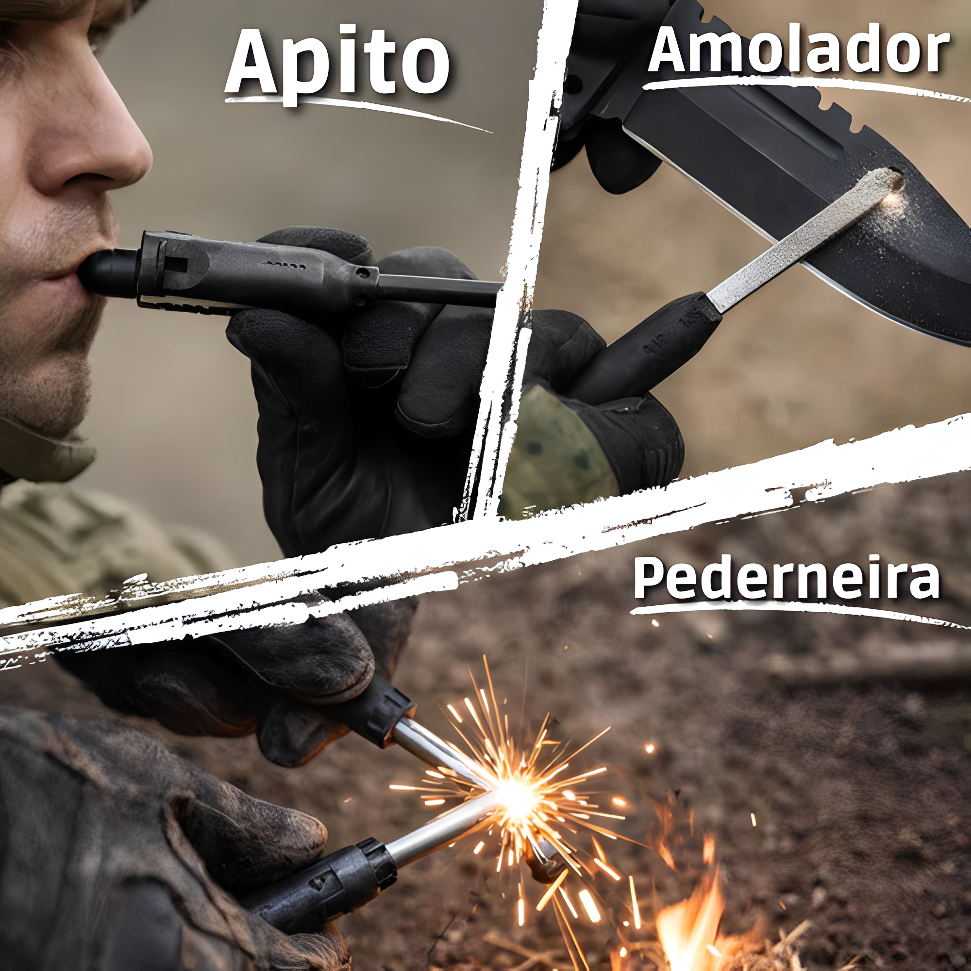 Faca ProfissionalTitanium Combat®