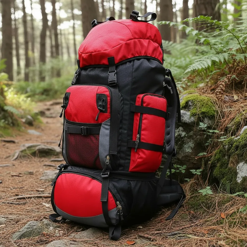 Mochila Cargueira Mountain® 90L - Vermelha