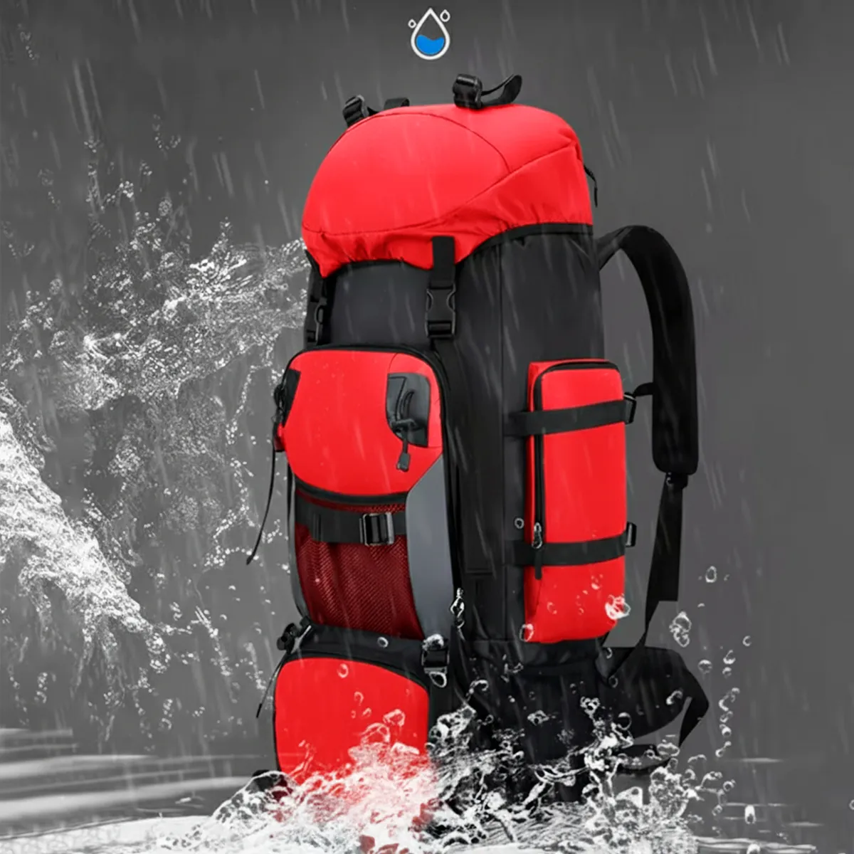 Mochila Cargueira Mountain® 90L - Vermelha