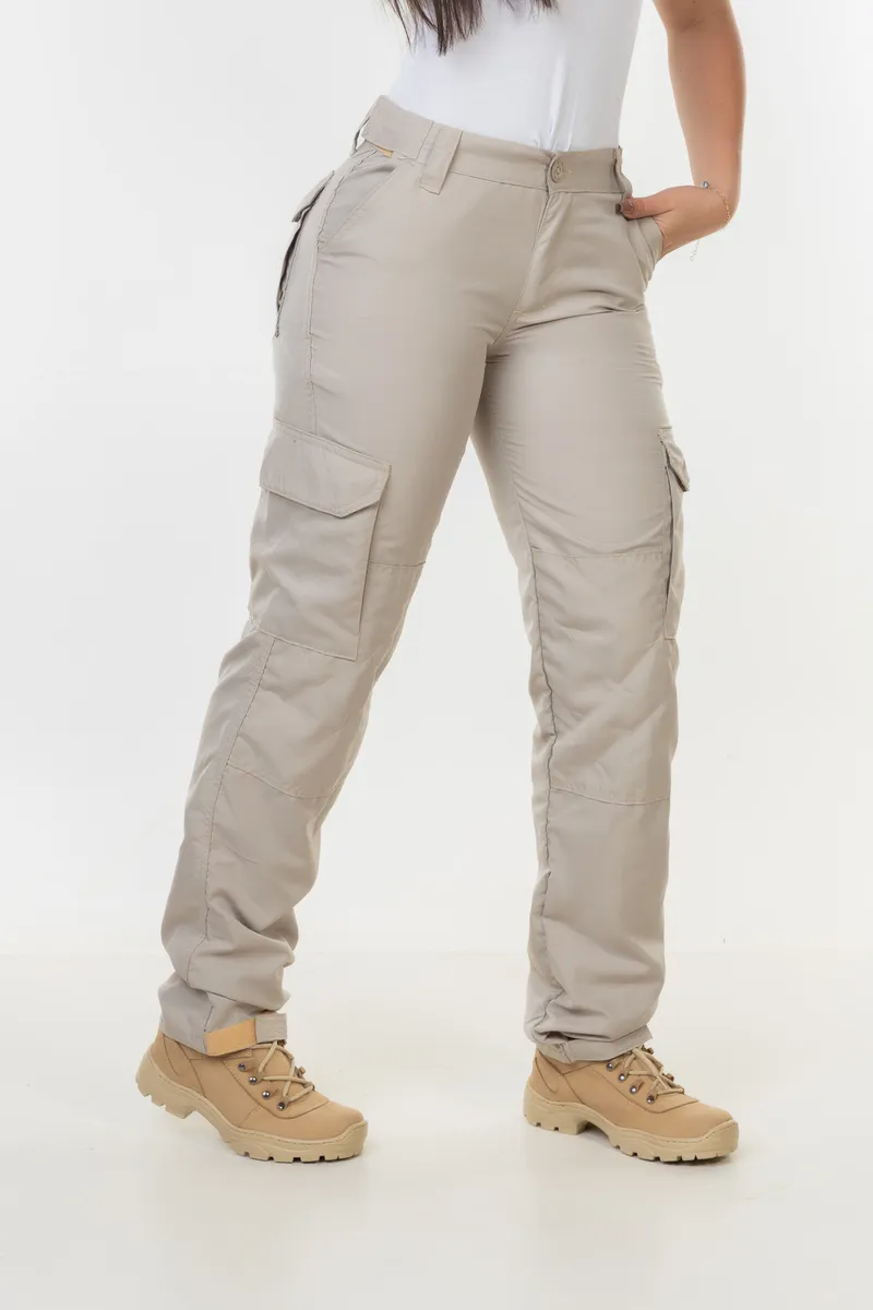 Calça Tática Feminina Thunder® - Cáqui