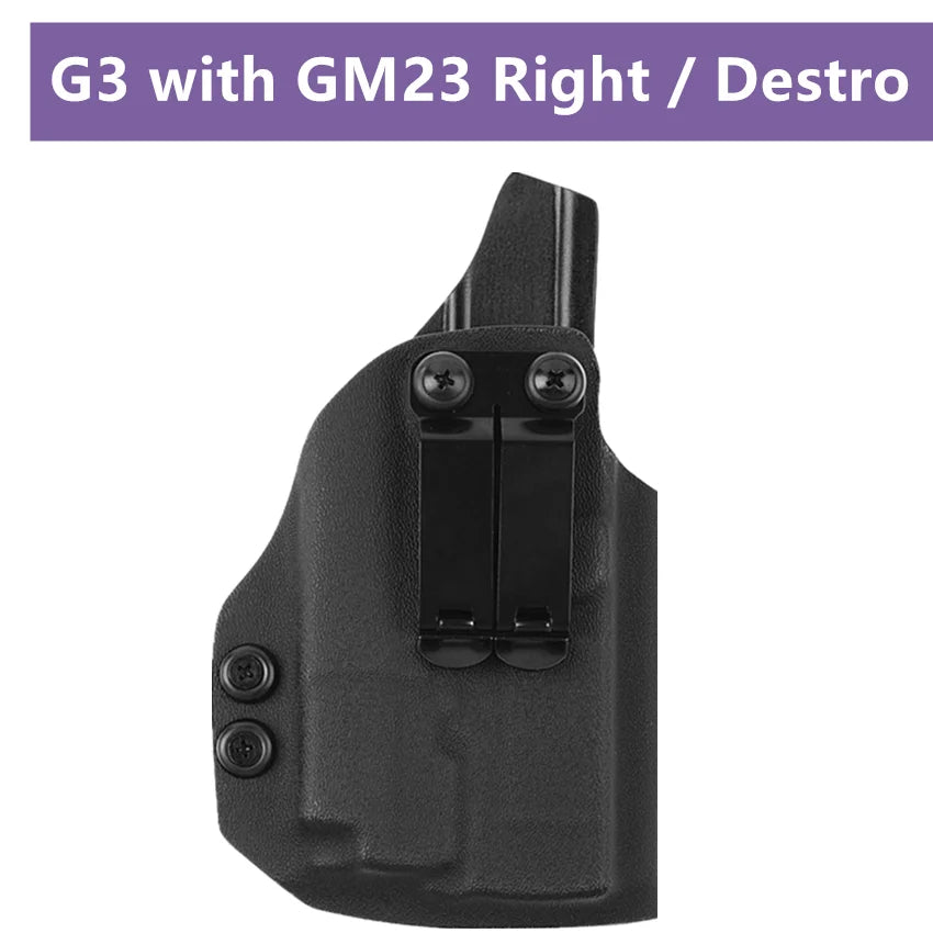 Coldre Velado de Kydex para Taurus G3 TORO – Compatível com Red Dot e Lanterna