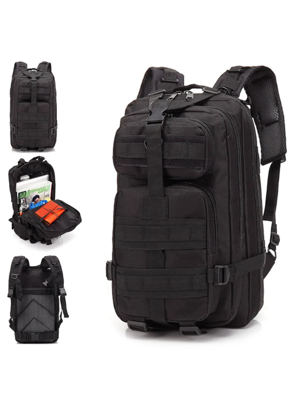Mochila Tática Outdoor 30 Litros - Preta