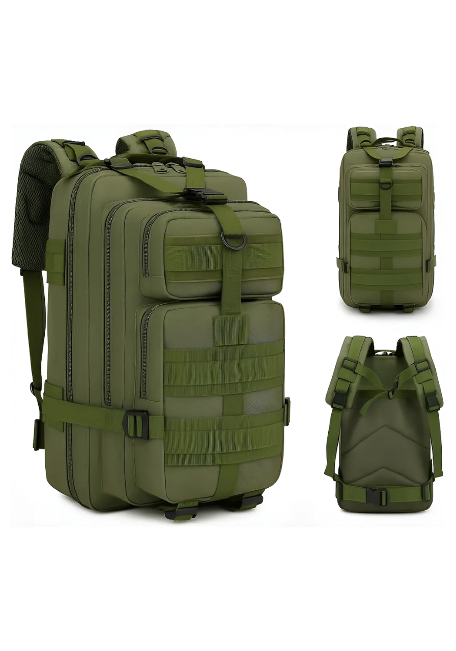 Mochila Tática Outdoor 30 Litros - Verde Oliva
