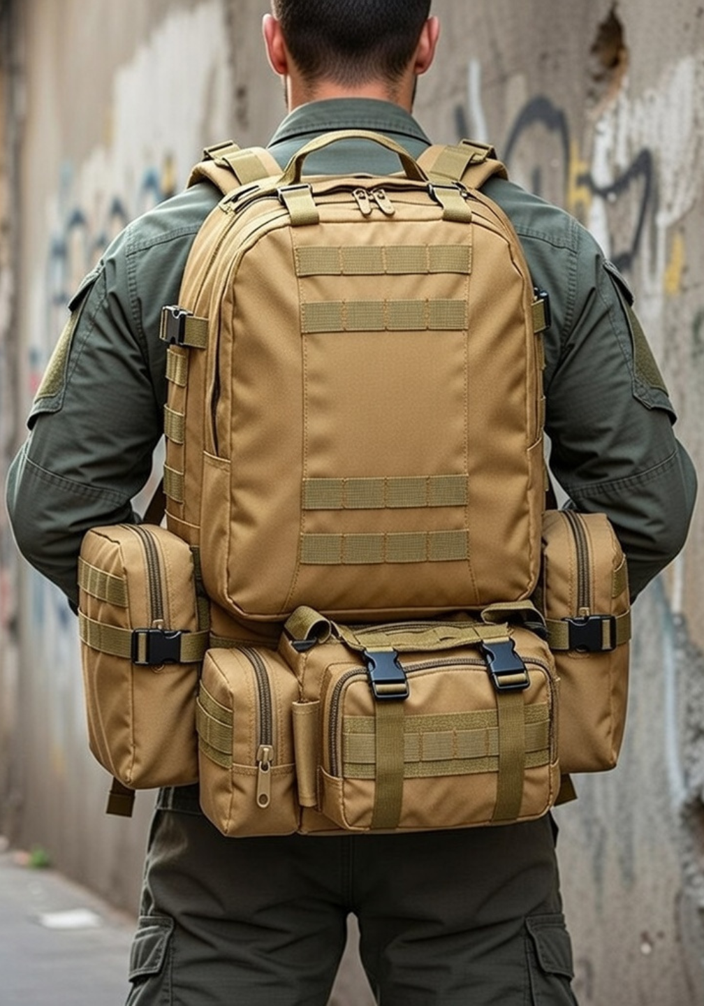 Mochila Militar Armor 65 Litros - Cáqui