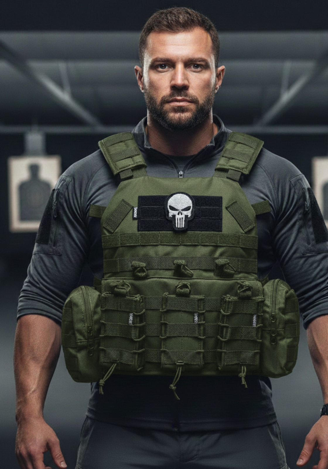 Colete Modular Plate Carrier War Z - Verde Oliva
