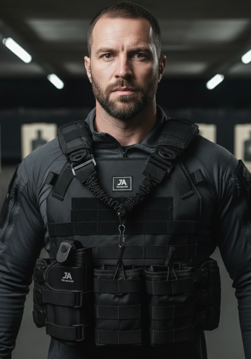 Capa de Colete Modular Plate Carrier B.O.P.E. - Preto