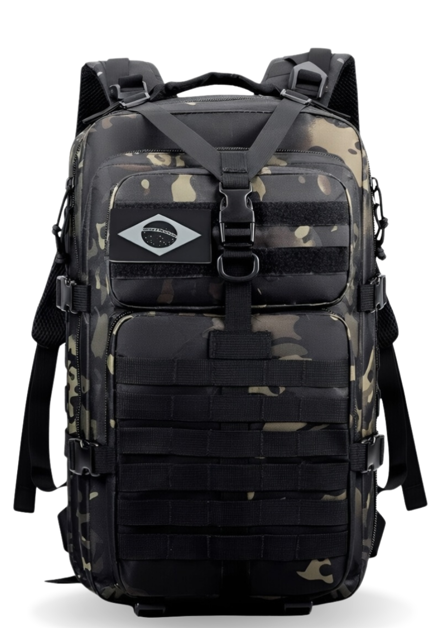 Mochila Tática Outdoor 50 Litros - Multicam Black