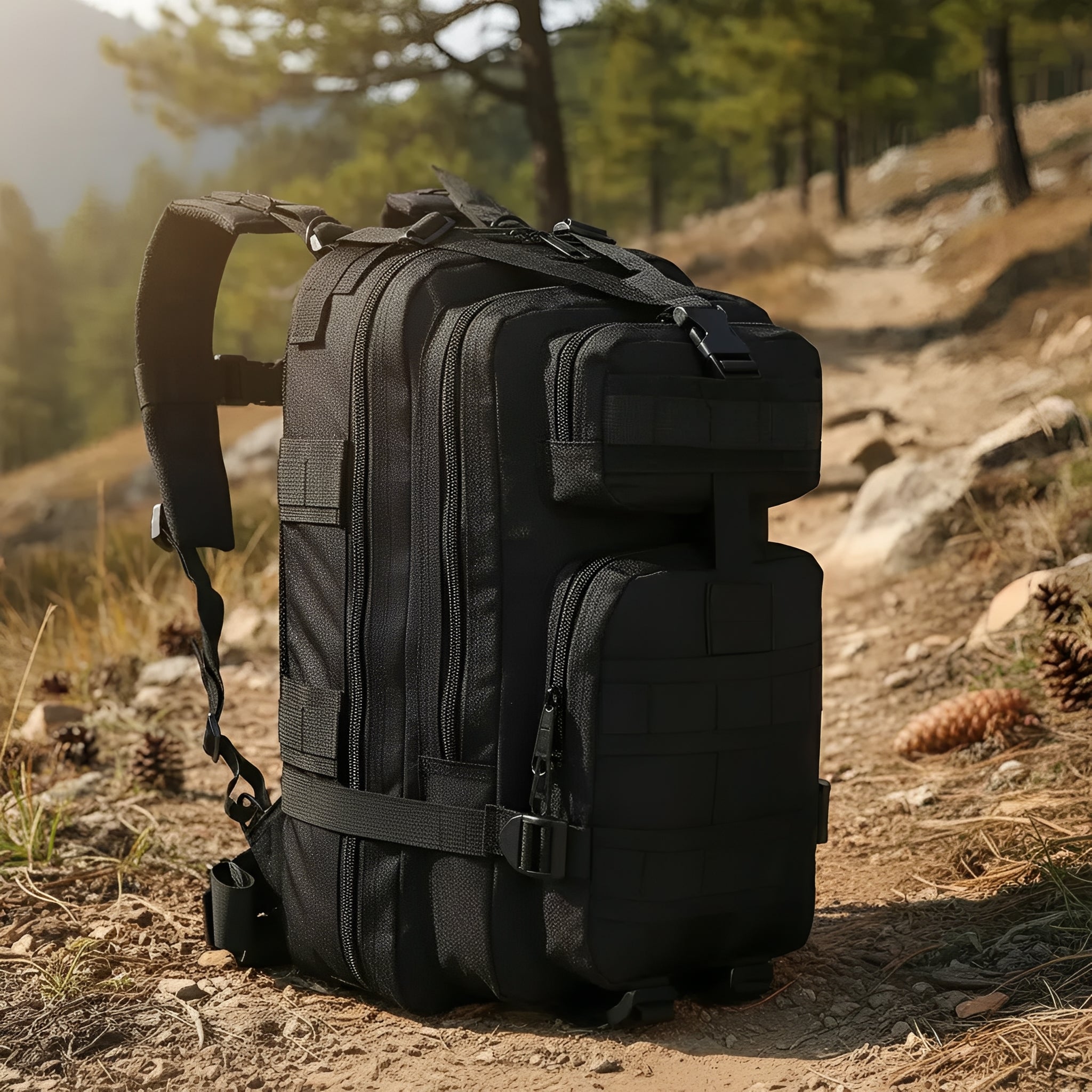 Mochila Tática 30 Litros Outdoor® - Preta