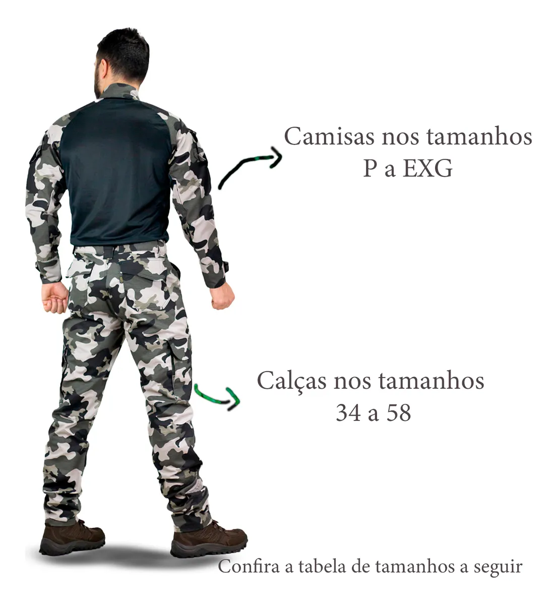 Farda Completa: Combat Shirt + Calça Tática - Choque