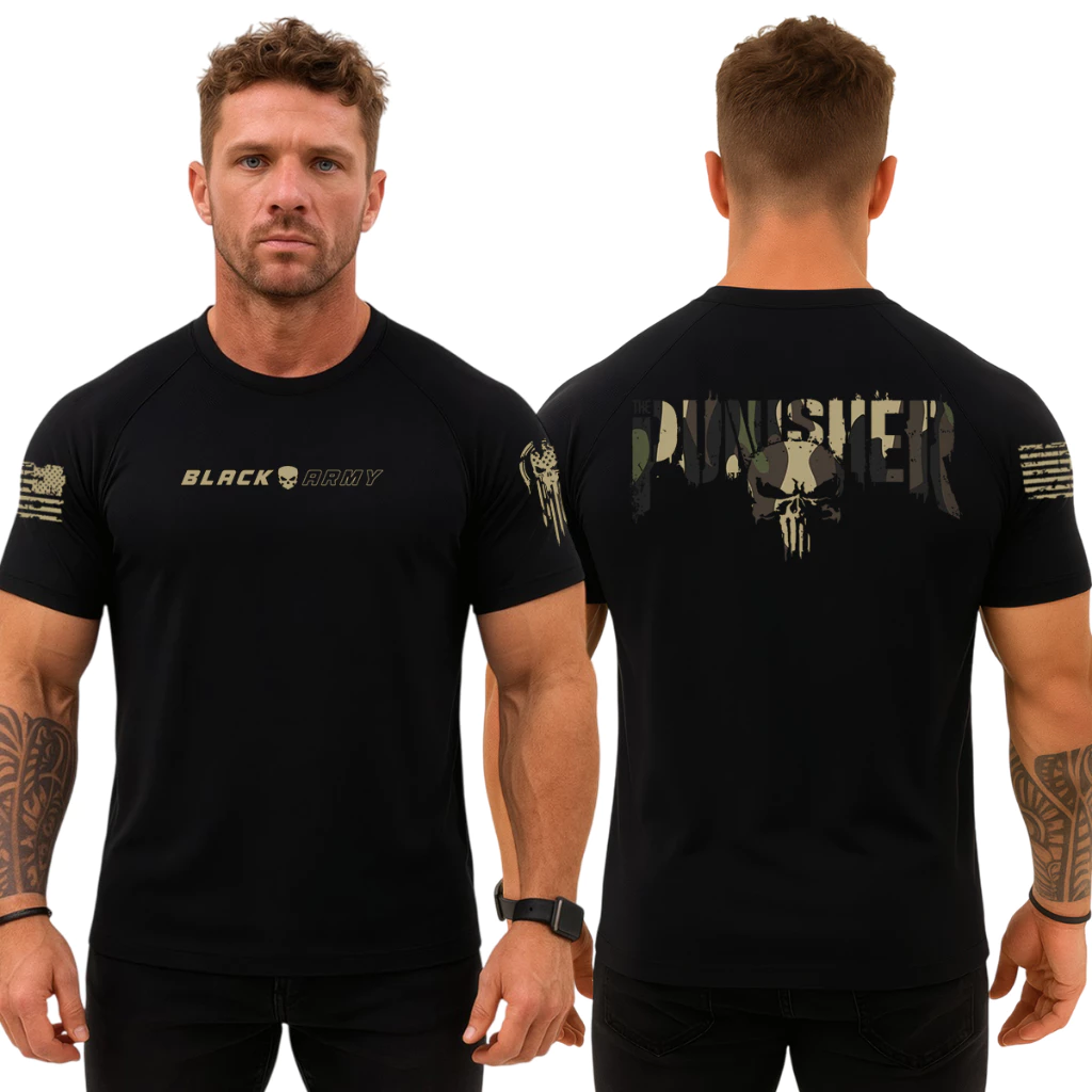 Camiseta Militar Black Army – Punisher Jungle