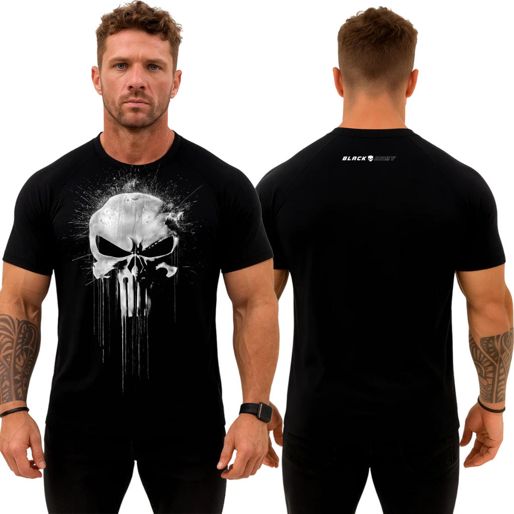 Camiseta Militar Black Army – Ghost Paint