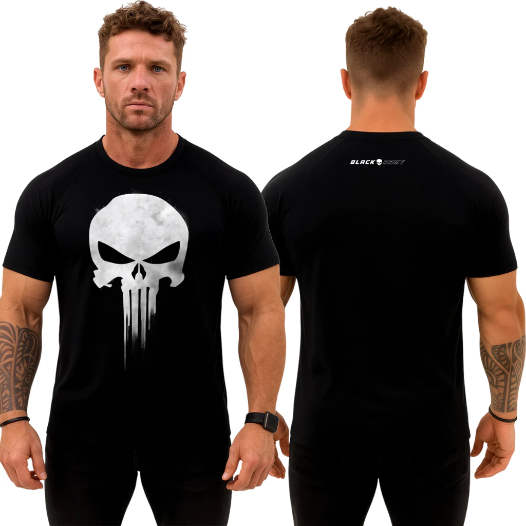 Camiseta Militar Black Army – Ghost White