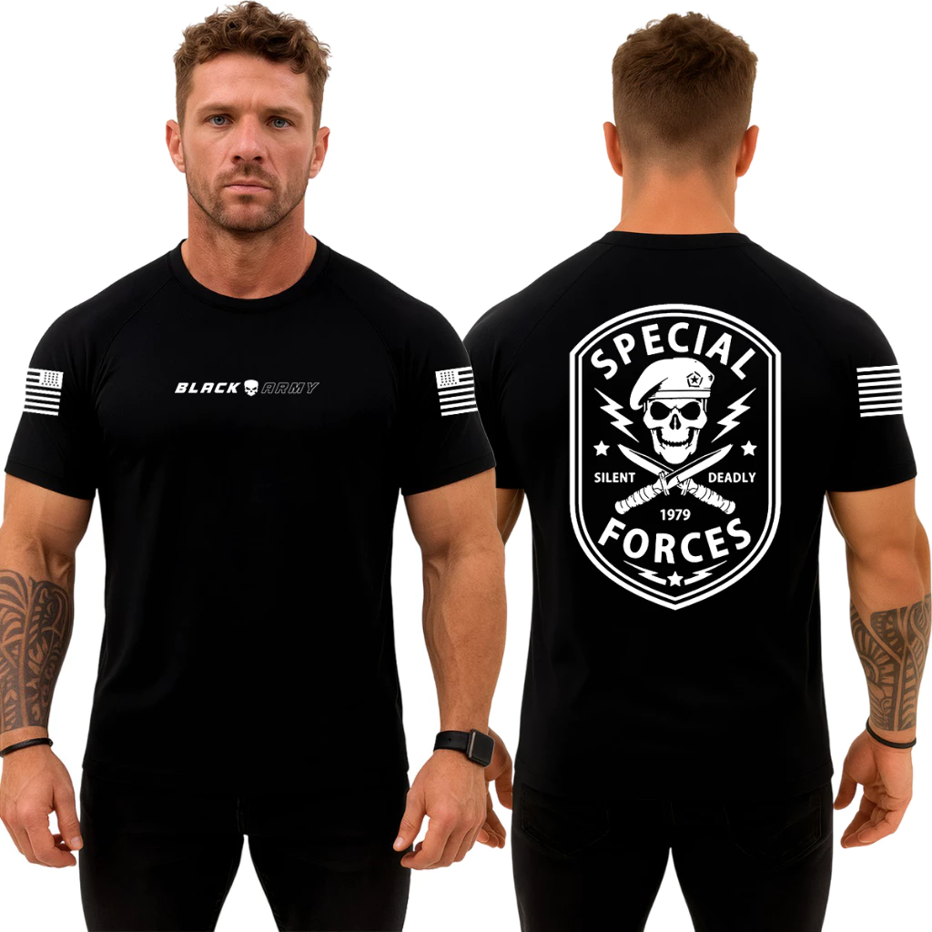Camiseta Militar Black Army – Forças Especiais