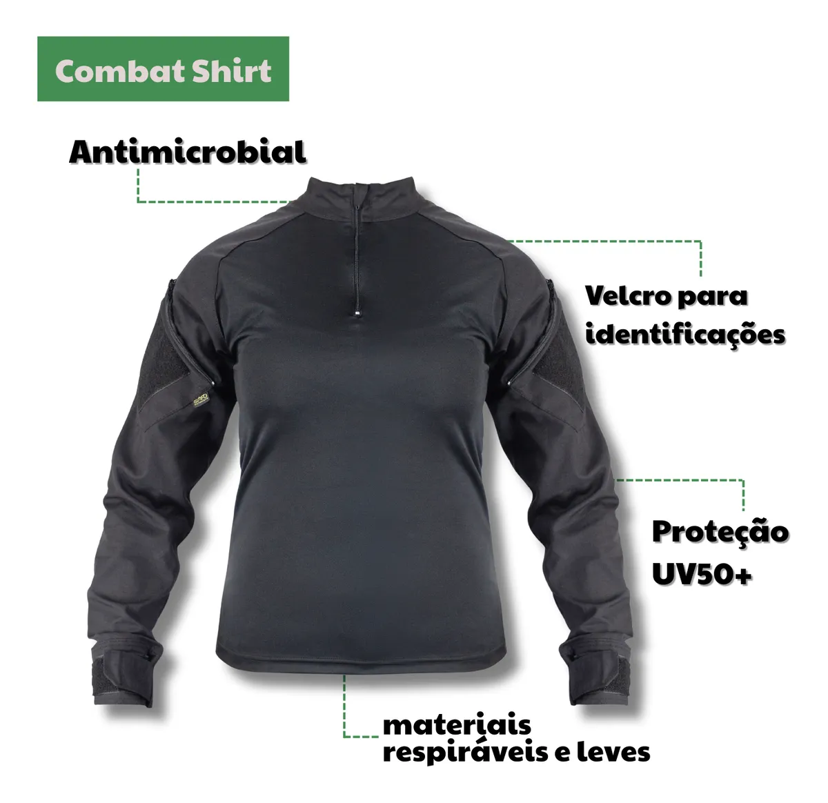 Combat Shirt Valkyria  - Preta
